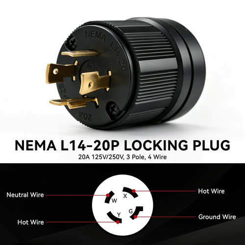 Nema l14 20p twist - nema, l14-20p
